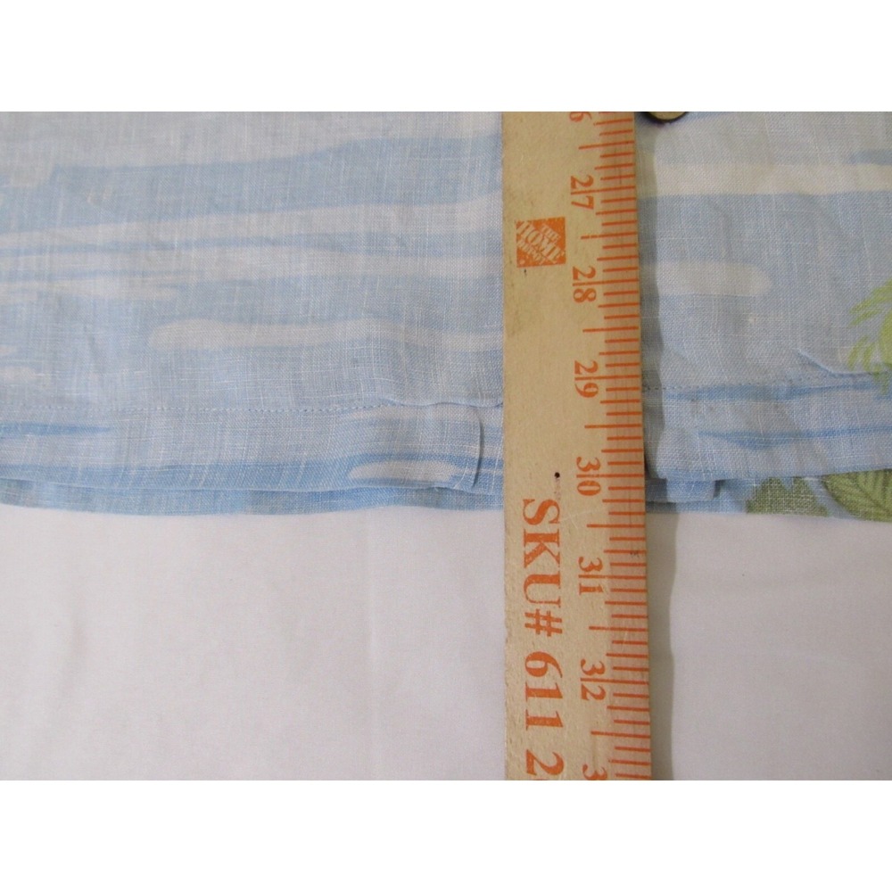 Tommy Bahama Special Reserve 100% Linen Shirt Embroidered Back Palm Cruise Sz L - Picture 7 of 16